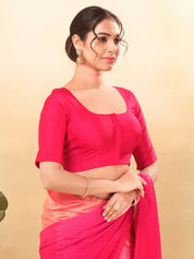 Vamas Flexible Side Stretch Comfort Fit Tafetta Silk Blouse