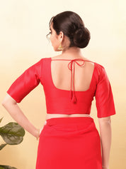 Vamas Flexible Side Stretch Comfort Fit Tafetta Silk Blouse