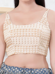 Shifli Round Neck Sleeveless Blouse