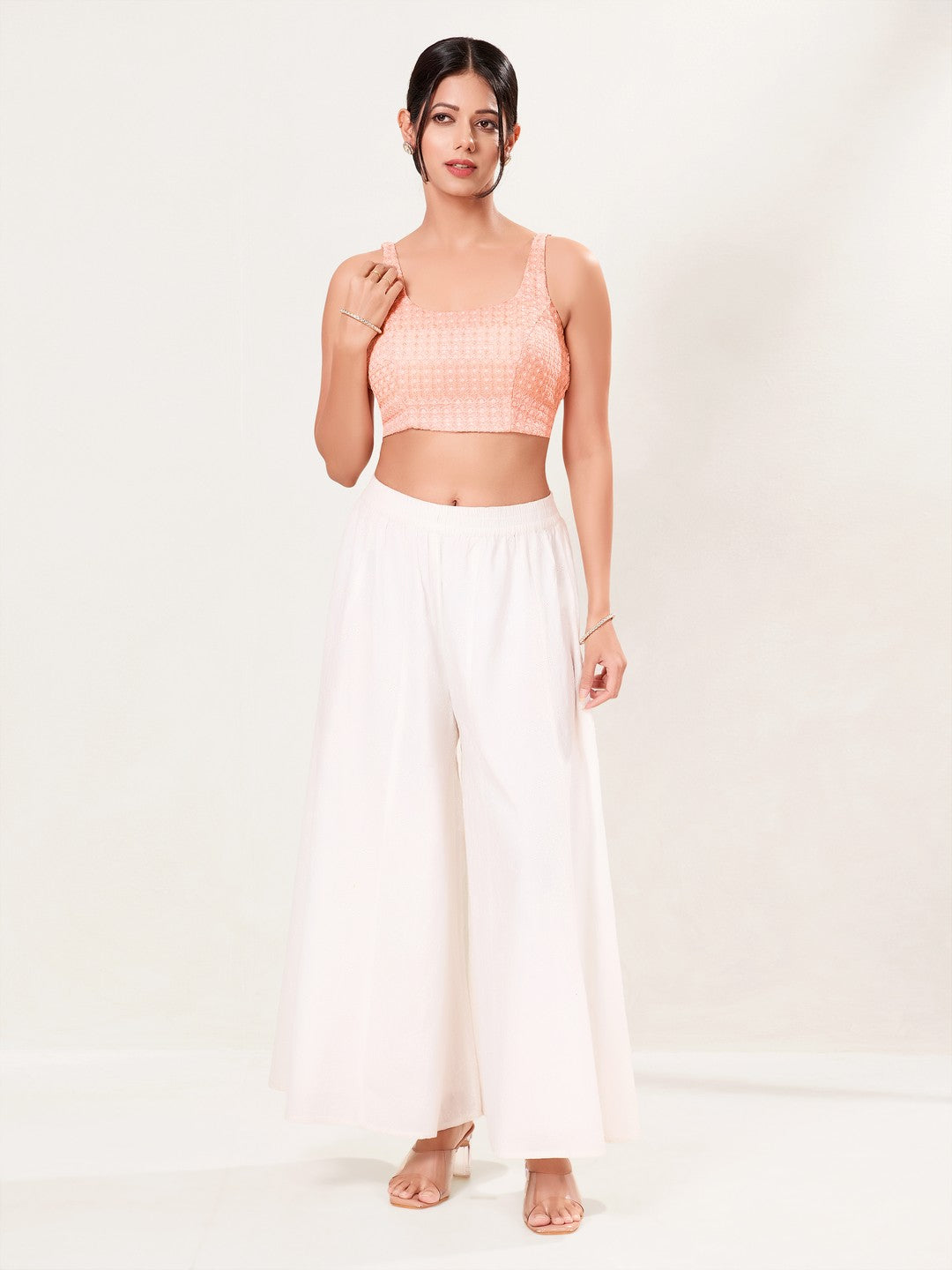 Shifli Round Neck Sleeveless Blouse