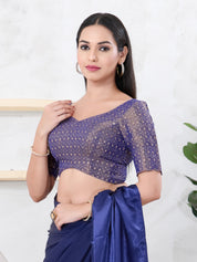 Metallic Tissue Sequence Embroidery Blouse