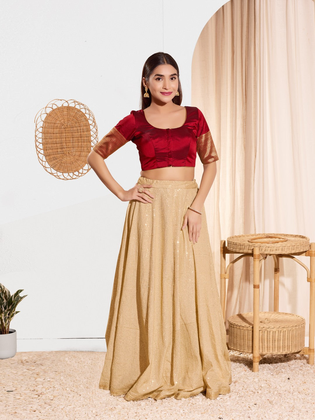 Vamas South Indian Saree Special Border Blouse
