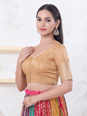 Crush Tissue Border Blouse