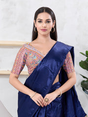 Milti Printed V Neck Shifli Blouse