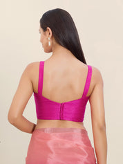 Dupion Silk Plain Spegetti Blouse