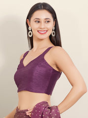 Dupion Silk Plain Spegetti Blouse
