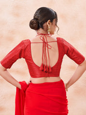 Masaba Inspired Plain Silk Blouse
