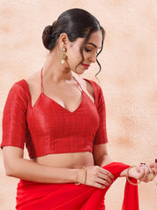 Masaba Inspired Plain Silk Blouse
