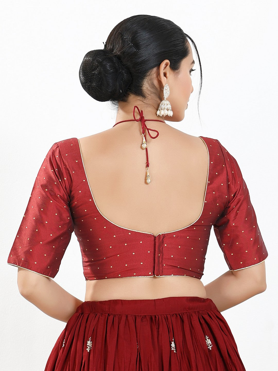 Masaba Inspired Zari Silk Butti Blouse