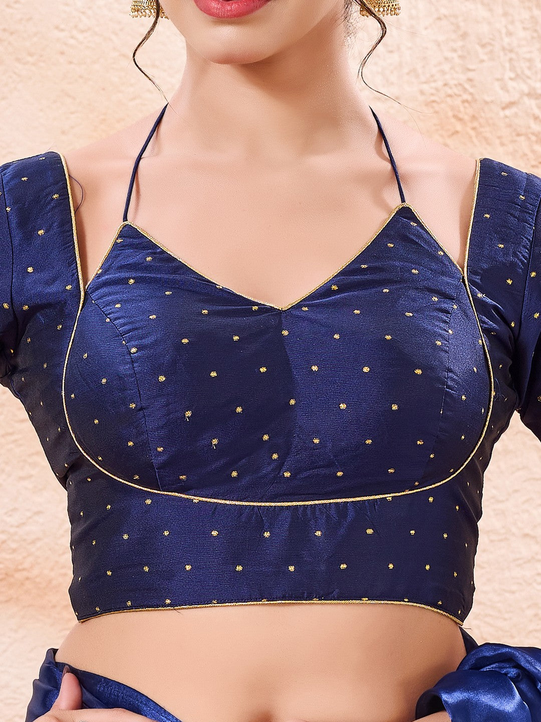 Masaba Inspired Zari Silk Butti Blouse