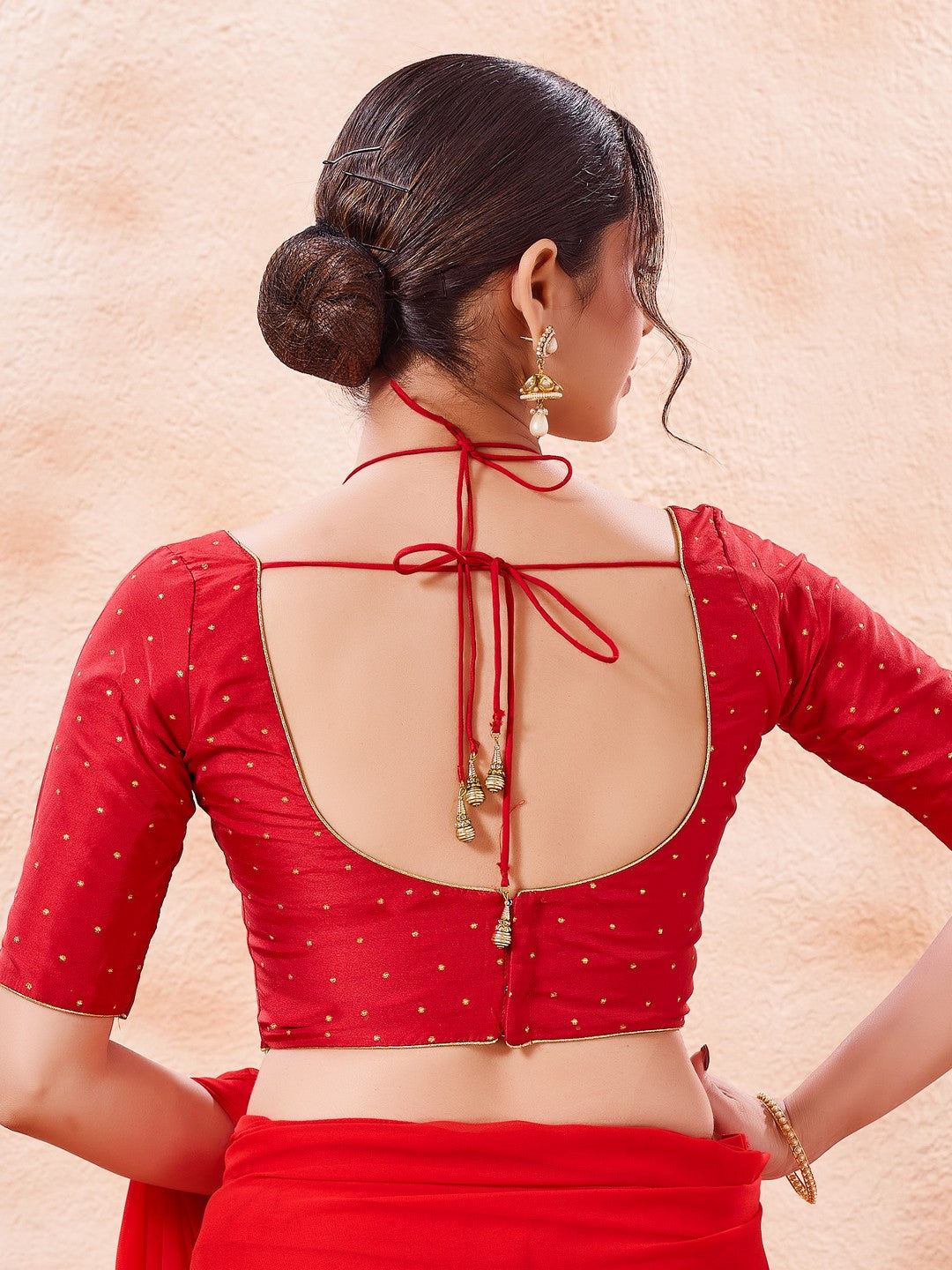 Masaba Inspired Zari Silk Butti Blouse