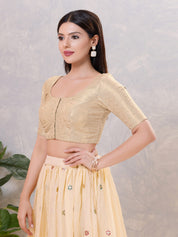 Tissue Butti Round Elbow Blouse