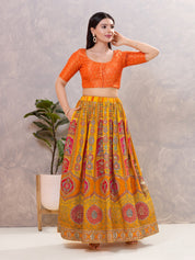 Tissue Butti Round Elbow Blouse