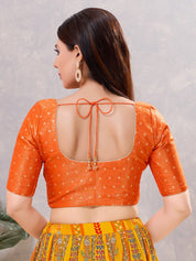 Tissue Butti Round Elbow Blouse