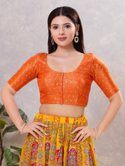 Tissue Butti Round Elbow Blouse