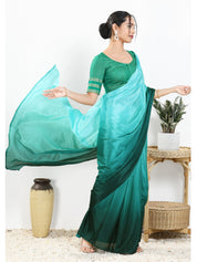 Border Sleeves Brocade Butti Blouse