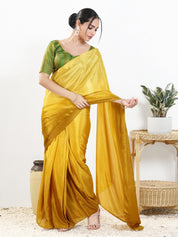 Multi Brocade Butti With Yoke Blouse
