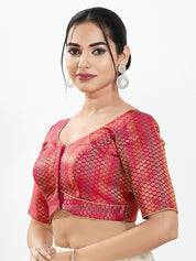 Multi Brocade Butti With Yoke Blouse