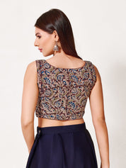 Kalamkari Sleeveless Blouse