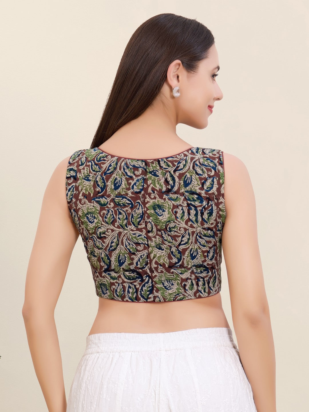 Kalamkari Sleeveless Blouse