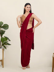Vamas Gold Brocade Sleeveless Festive Blouse