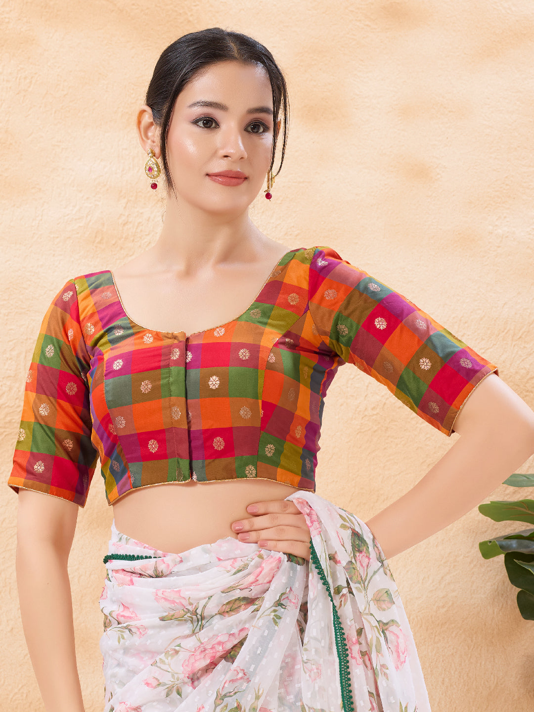 Aadi Special Checks Blouse
