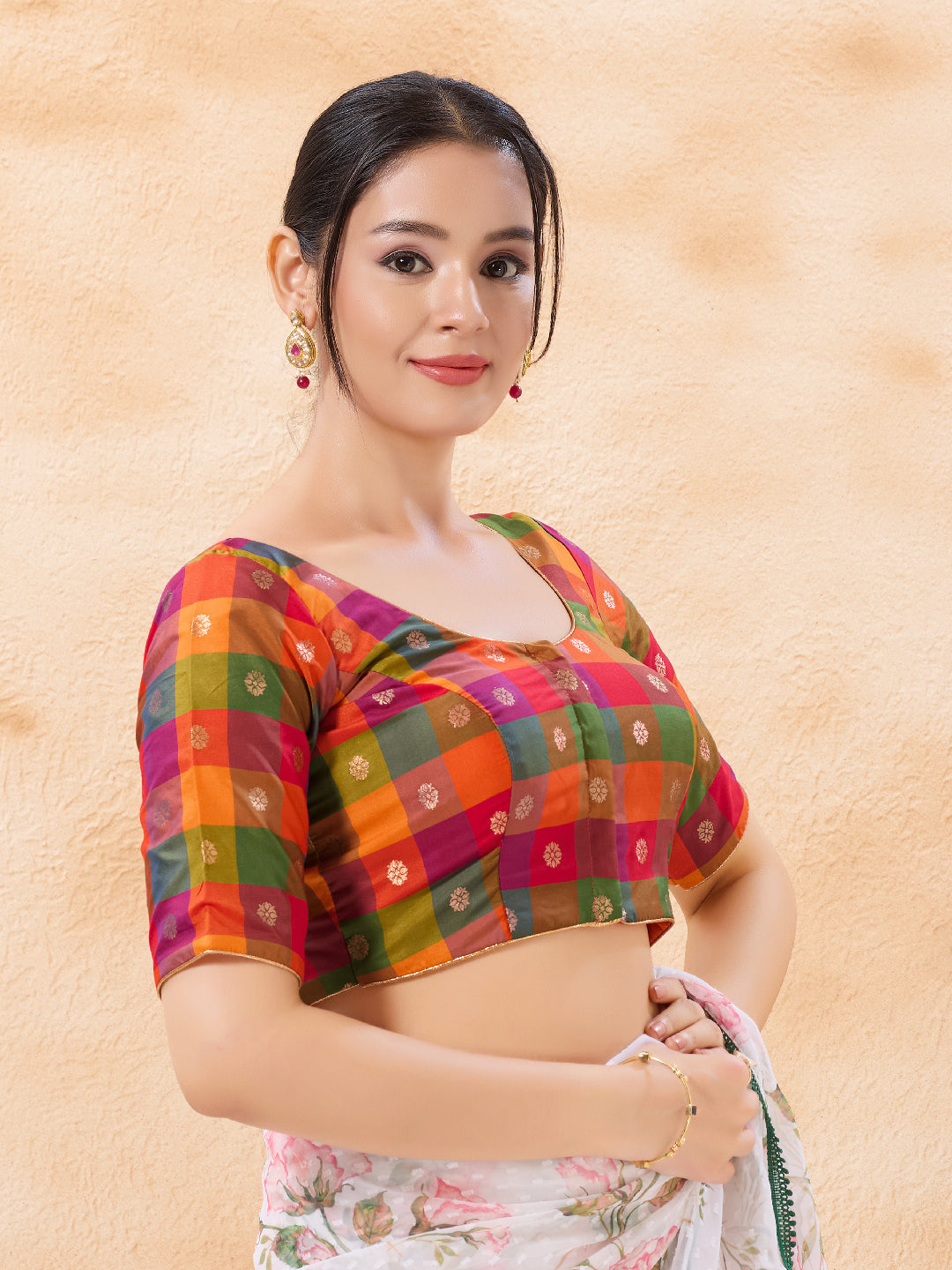 Aadi Special Checks Blouse
