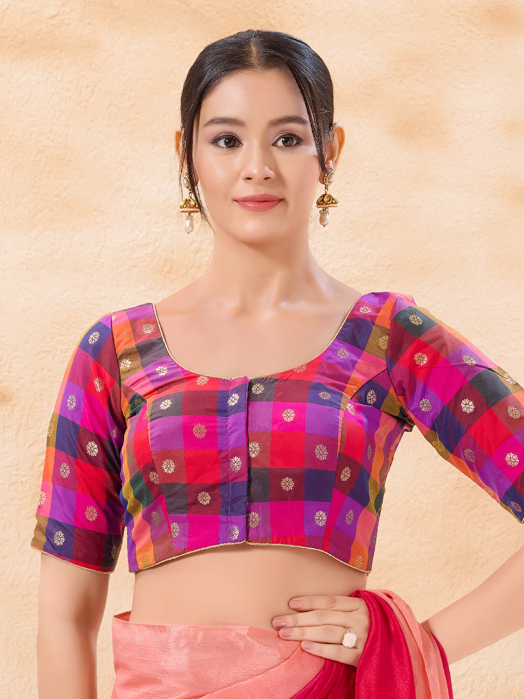 Aadi Special Checks Blouse