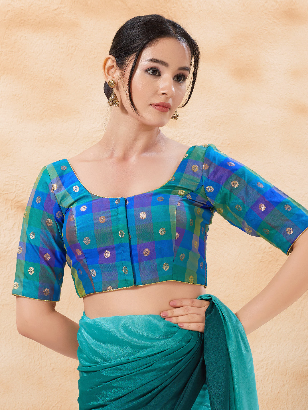 Aadi Special Checks Blouse