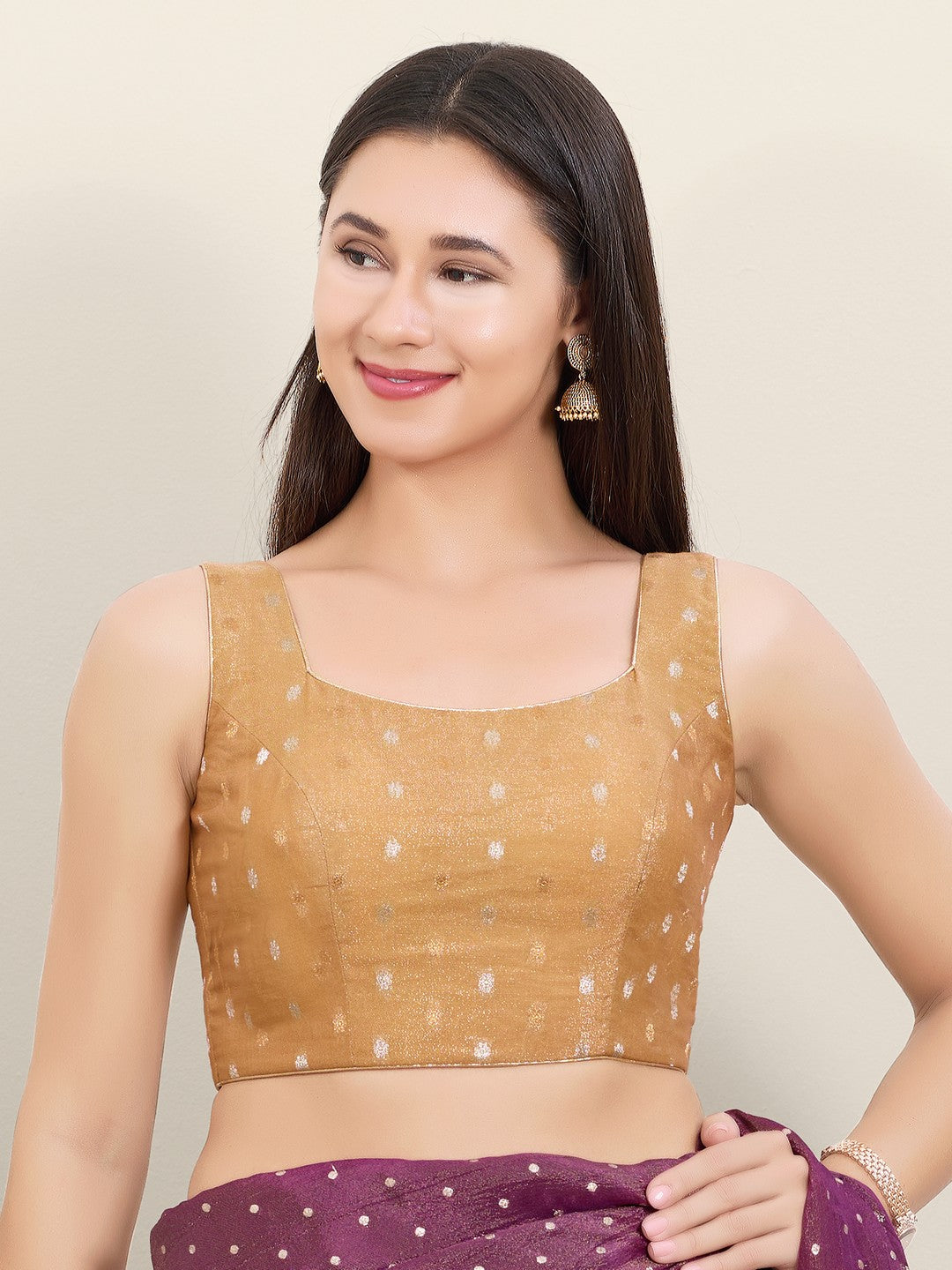 Tissue Butti Square Neck Blouse