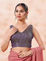 Brocade Pleated Festive Blouse