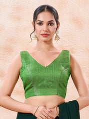 Brocade Pleated Festive Blouse