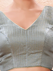 Brocade Pleated Festive Blouse