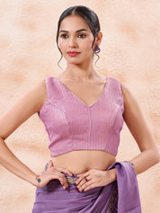 Brocade Pleated Festive Blouse