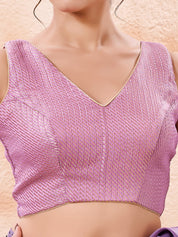 Brocade Pleated Festive Blouse