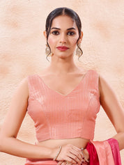 Brocade Pleated Festive Blouse