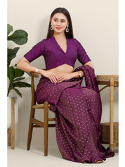 Tafeta Silk Lapel Collar Blouse