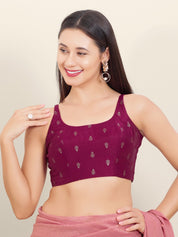 Sleveless Round Butti Blouse