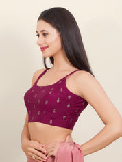 Sleveless Round Butti Blouse