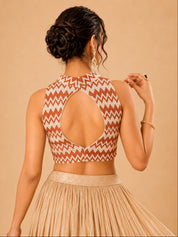 Crocheo Zigzag Collar Blouse