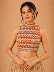 Crocheo Zigzag Collar Blouse
