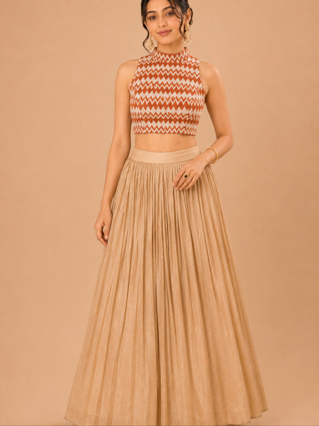 Crocheo Zigzag Collar Blouse
