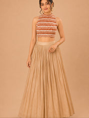 Crocheo Zigzag Collar Blouse
