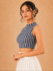 Crocheo Zigzag Collar Blouse