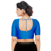 Vamas Mulbury Silk Round Neck Elbow Length Blouse