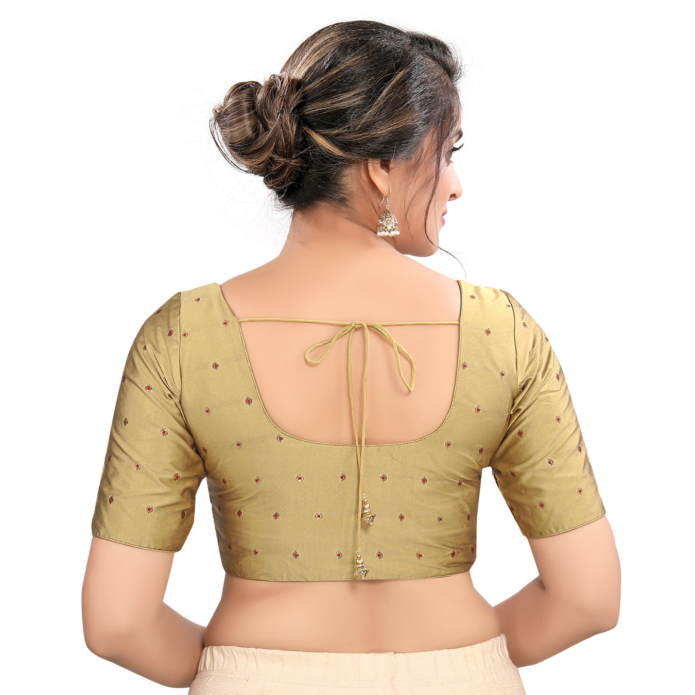 Vamas Mina Butti Silk Round Neck Blouse