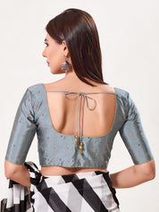 Vamas Mina Butti Silk Round Neck Blouse
