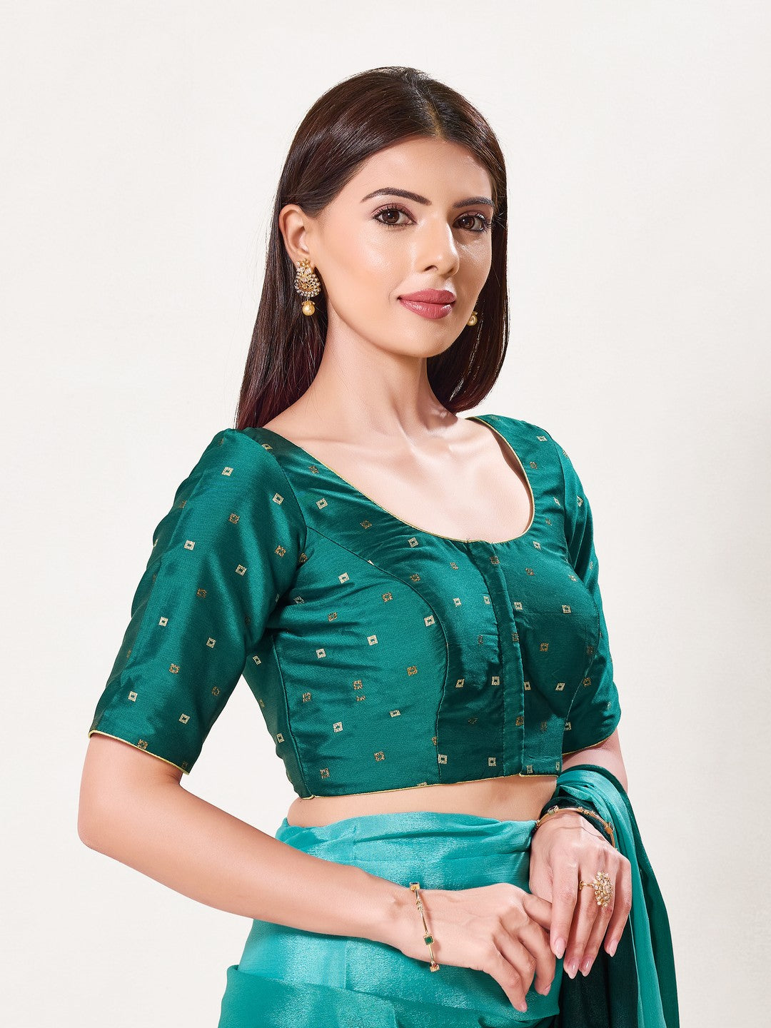 Vamas Mina Butti Silk Round Neck Blouse