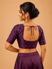 Vamas Mina Butti Silk Round Neck Blouse