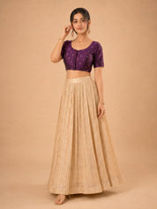 Vamas Mina Butti Silk Round Neck Blouse